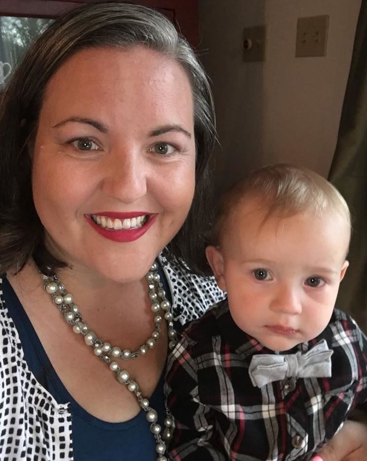 Mrs. Pokela and son Evan