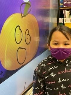 Student with Interactive Flat Panel
